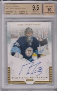 2011/12 Panini Private Signings Marc-Andre Fleury Auto BGS 9.5