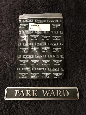 Cubierta de motor Rolls-Royce Silver Seraph Park Ward insignia de metal LS11034PA NOS OEM Foto 1 de 4