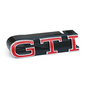 Original VW up! Facelift GTI Schriftzug vorn Kühlergrill Emblem Logo Zeichen rot - Bild 1 von 2