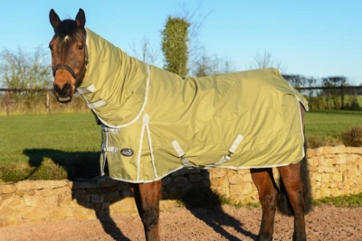 JUMP EQUESTRIAN Pferdeweidedecke 100g abnehmbarer Hals Kombi Sprung Reitsport wasserdicht Weidedecke