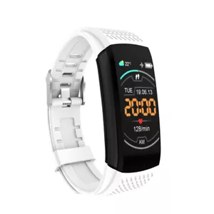 Smart Watch White Blood Pressure Bracelet Wristband Fitness Tracker Heart Rate - Picture 1 of 6