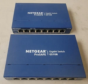 NetGear ProSafe GS108 v4 8-Port Gigabit Ethernet Switch (2x) - Picture 1 of 1