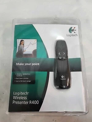 Logitech R400 Presenter Remote Control & Red Laser Pointer - Brand New Sealed - Image 1 of 4