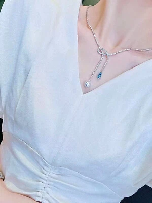 gorgeous 8-9mm south sea  white pearl necklace17"(mj) - Image 1 of 3