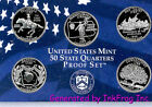 1999 Clad State Deep Cameo Proof Gem Proof Quart Set Pas de Boîte/COA