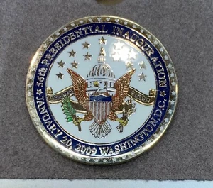 BARACK OBAMA 2009 PIN INAUGURATION PRESIDENT ENAMEL METAL DEMOCRAT CAPITOL New - Picture 1 of 12