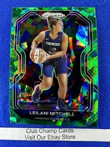 2021 #3 Leilani Mitchell Panini WNBA Panini Prizm Green Ice Prizm Mystics - Imagen 1 de 2