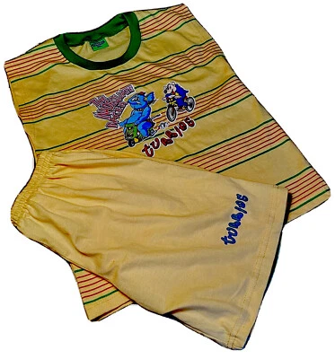 TUBBIES Boys Yellow Sleeveless Short Set HUSKY 3X The Inadequate Racer NWT - Image 1 of 4