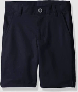 $70 Nautica Boy's Kid's Blue Flat Front Mid Rise Causal Uniform Shorts Size 10 - Picture 1 of 2