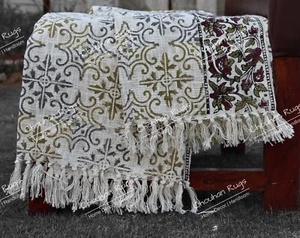 Handmade Rustic Throw Authentic African Style Décor for Home Hand Loom Blankets - Picture 1 of 6