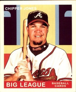 2007 Upper Deck Goudey RED BACKS Mini #27 Chipper Jones ATLANTA BRAVES