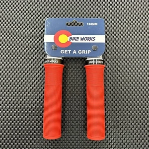 Bike Works Lock On Grips Red BMX ODI - Picture 1 of 3