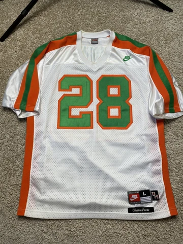 Nike Clinton Portis College Jersey Miami Hurricanes Large L+2 Cover