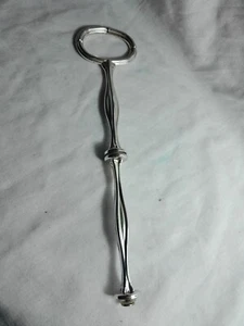 Vintage Silver Tone Metal Tidbit Plate Handle - Top & Bottom 2 Tier - 23cm - Picture 1 of 3