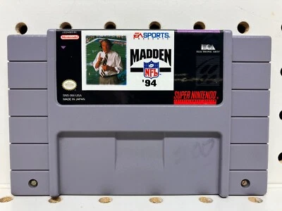 EA Sports Madden '94 Game Cartridge for Super Nintendo SNES - Working - R11 - Image 1 of 4
