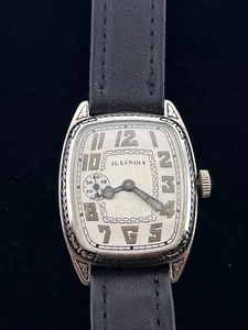 Vintage Illinois Marquis Watch 14K White Goldfilled - Picture 1 of 8