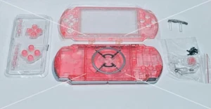 PSP 3000 Replacement Full Housing Shell Set with Buttons Pink Clear 092/093 MB - Picture 1 of 1