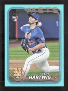 Grant Hartwig 2024 Topps Series 1 AQUA Parallel Fanatics #130 - Foto 1 di 2