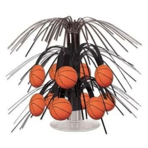 Basketball Mini Cascade Centerpiece 7.5" Basketball Party Decorations Supplies - Picture 1 of 1