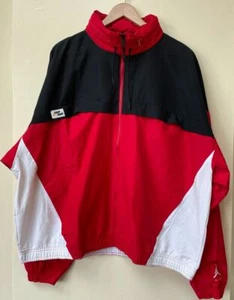 Rompevientos Air Jordan Jumpman DA7172 687 rojo/negro-blanco nuevo para hombre talla XL - Imagen 1 de 7