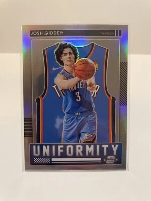 2021-2022 Panini Contender Optic Josh Giddey Uniformity Silver Prizm Rookie #30  - Image 1 of 2