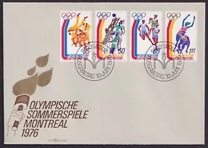 Liechtenstein 1976 (#651/4), Summer Olympic Games Montreal, FDC - Picture 1 of 1