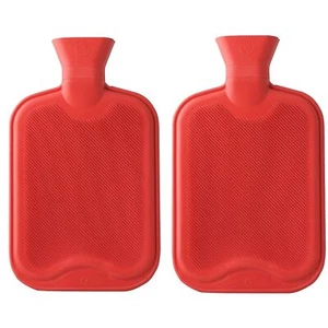2 x Bottiglia Acqua Calda in Gomma Scaldabagno in Gomma Naturale 500ML Dolante di Calore Multicolore - Foto 1 di 3