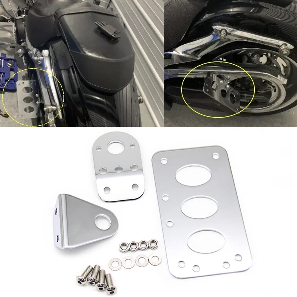 Soporte de matrícula de montaje lateral para Honda Shadow Spirit Aero VT 750 1100 Foto 1 de 4