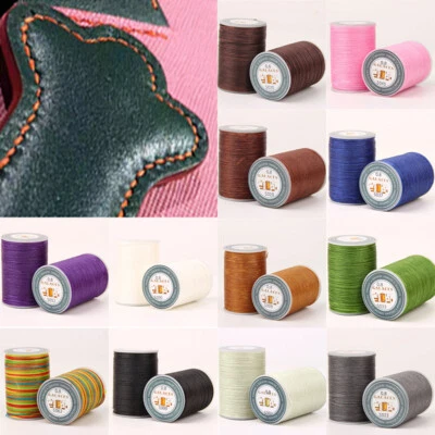 0.8mm 150D Polyester Leather Sewing Flat Waxed Thread Stitching Cord DIY Strings - Image 1 of 4