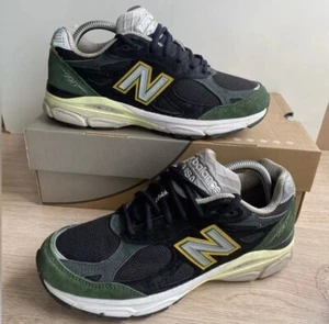 New Balance 990v3 Made In USA Black Green 2021 Men Casual Shoes M990CP3- SZ 6.5 - Picture 1 of 13