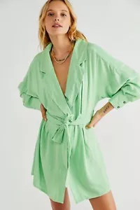 FREE PEOPLE JENNA WRAP TUNIC LT GREEN SIZE SMALL RRP 98£ NEW FREE UK POSTAGE - Picture 1 of 1