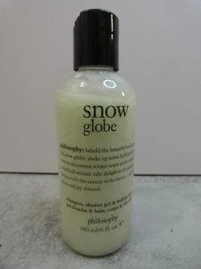 Philosophy Snow Globe Shampoo Shower Gel Bubble Bath 6 fl oz Sealed New - Picture 1 of 5