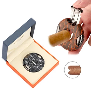 Cuchillo tijeras semiautomático hoja de acero corte en forma de V cortador de cigarros LUBINSKI G10 - Imagen 1 de 10