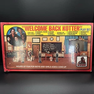 SEALED Vintage 1977 Welcome Back Kotter Play Set - The Toy Factory NOS Paper Doll - Bild 1 von 17
