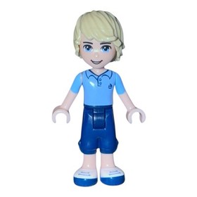 LEGO Friends Minifigure ANDREW Blue Polo Shirt frnd047 From Set # 41015
