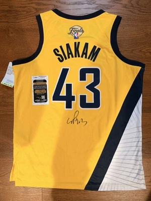 Pascal Siakam Signed Autograph FINALS JERSEY Indiana Pacers JSA COA - Image 1 of 4