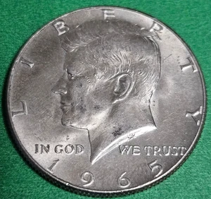 1965 Kennedy 40% Silver Half Dollar US Coins 50c - Picture 1 of 2