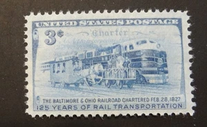 U.S. #1006, 3¢ Baltimore and Ohio Railroad, MNH/OG 1951 (635) - Picture 1 of 2