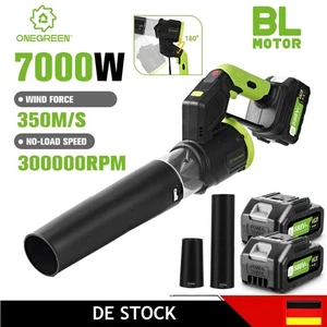 Soplador de hojas a batería soplador turbo soplador de mano turbo soplador de aire ventilador 2 boquillas - Imagen 1 de 26