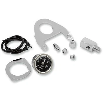 Drag Specialties 2212-0427 Chrome Oil Pressure Gauge Kit for 99-16 Road King - Image 1 of 1