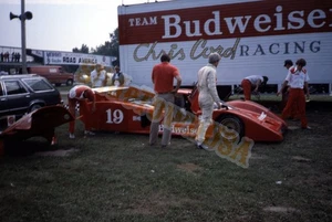 Coche de equipo vintage 35 mm Slide Chris Cord Racing Budweiser Road America X-4403 - Imagen 1 de 3