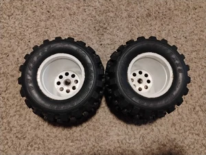 HoBao 84166 Big Tire w/ Foam (2Pcs) : Hyper MT Plus monster truck tires rc 17mm - Picture 1 of 7