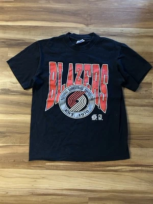 Camisa preta vintage Portland Trailblazers 1992 NBA Western Conference - Imagem 1 de 2