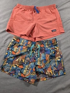 NWOT *READ* Lot of 2 Patagonia Shorts Youth XL (14) Costa Rica & Baggies, pocket - Picture 1 of 6