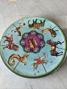 Springbok 1968 Donald Moss 20" Round PZL6008 Puzzle Carousel Animals - Picture 1 of 8