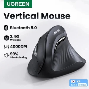 Vertical Mouse Wireless Bluetooth5.0 2.4G Ergonomic 4000DPI 6 Mute Buttons - Picture 1 of 7