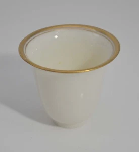 Lenox Porzellan Demitasse Glockeneinsatz weiß mit Goldrand 2 1/4 Zoll Grüne Markierung - Bild 1 von 3