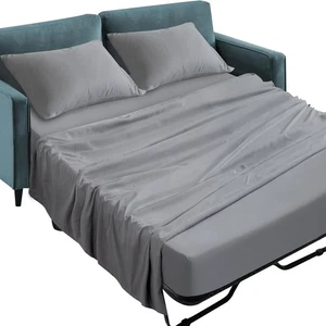 Sleeper Sofa Queen Sheets Set 4 Piece Extra Soft Bed Sheet Set 8" Deep Pocket - Picture 1 of 7