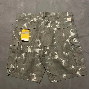 Carhartt Rugged Flex Relaxed Fit Canvas Cargo Work Shorts Camo Size 42 New 11' - Picture 1 of 7