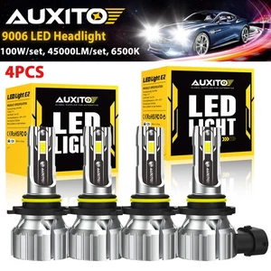 Kit de conversión de faros bombilla LED AUXITO 4X 9006 HB4 45000LM blanco brillante 6500K - Imagen 1 de 12